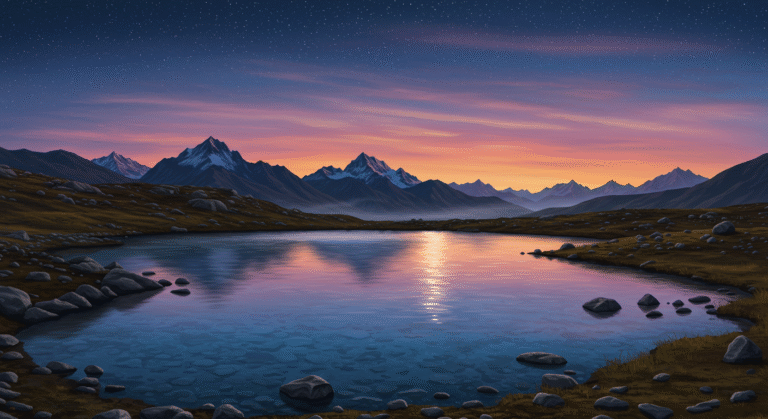Danau Air Asin di Puncak Himalaya