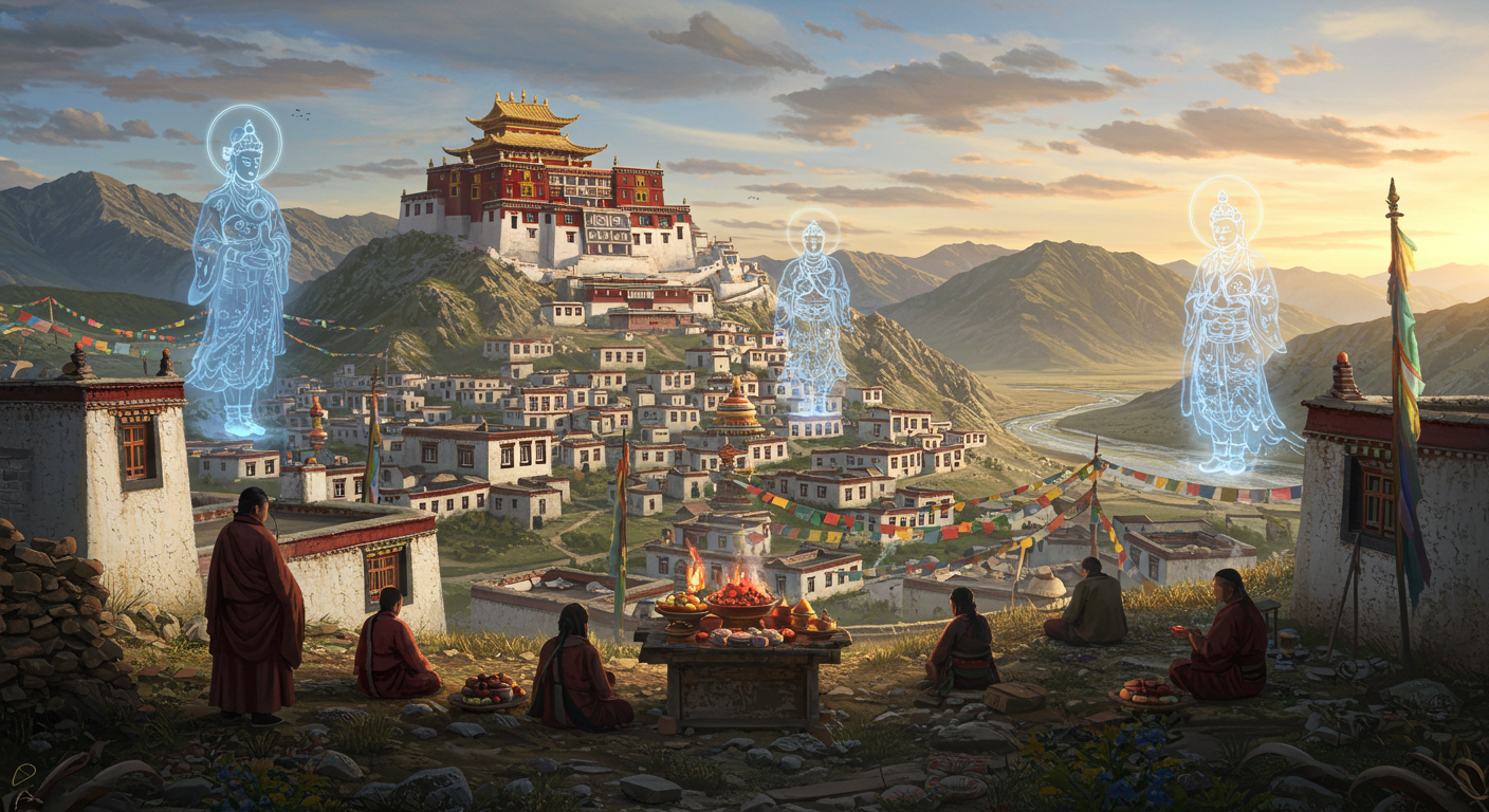 Shigatse Harmoni Desa Tibet dan Dewa Penjaga dalam Tradisi dan Kehidupan