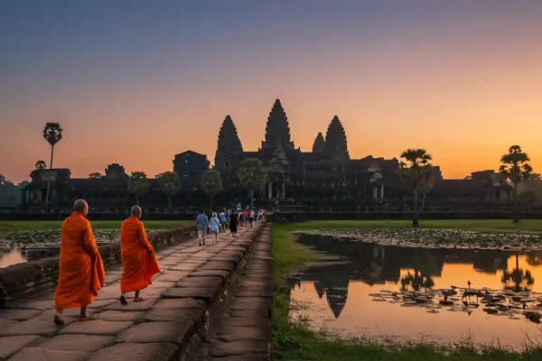 Angkor Wat Transformasi Kuil Suci di Kamboja dari Hindu ke Buddha dengan Jejak Misteri Sejarah