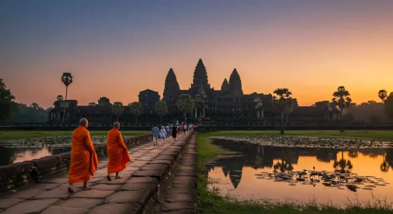 Angkor Wat Transformasi Kuil Suci di Kamboja dari Hindu ke Buddha dengan Jejak Misteri Sejarah