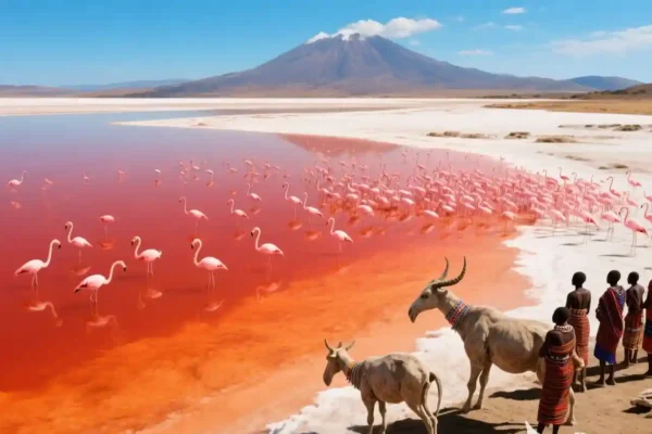 Misteri Memikat Danau Natron Keindahan Eksotis di Balik Aura Menyeramkan Tanzania