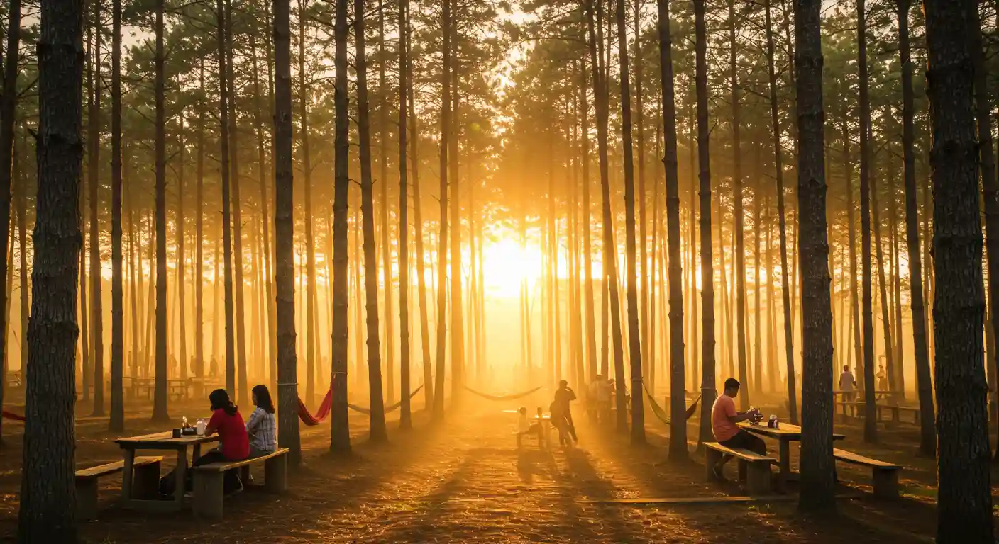 Bukan Sekadar Foto Petualangan Sebenarnya di Hutan Pinus Mangunan Yogyakarta