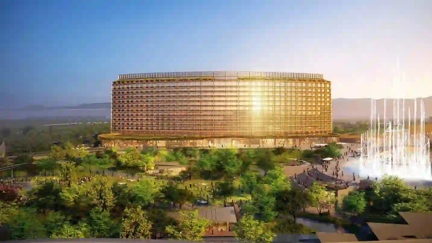 MGM Osaka akan memiliki 6.000 mesin permainan dan menara berbentuk lengkung setinggi 27 lantai