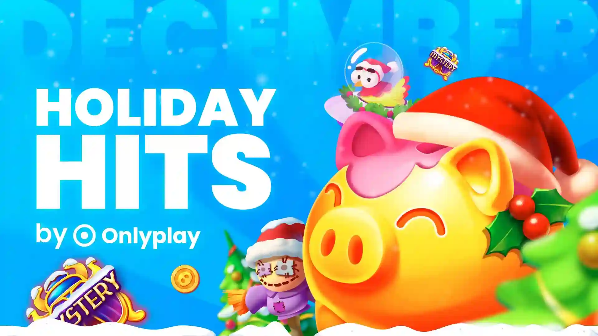 Onlyplay meluncurkan tiga game bulan Desember dengan elemen dan mekanisme musiman